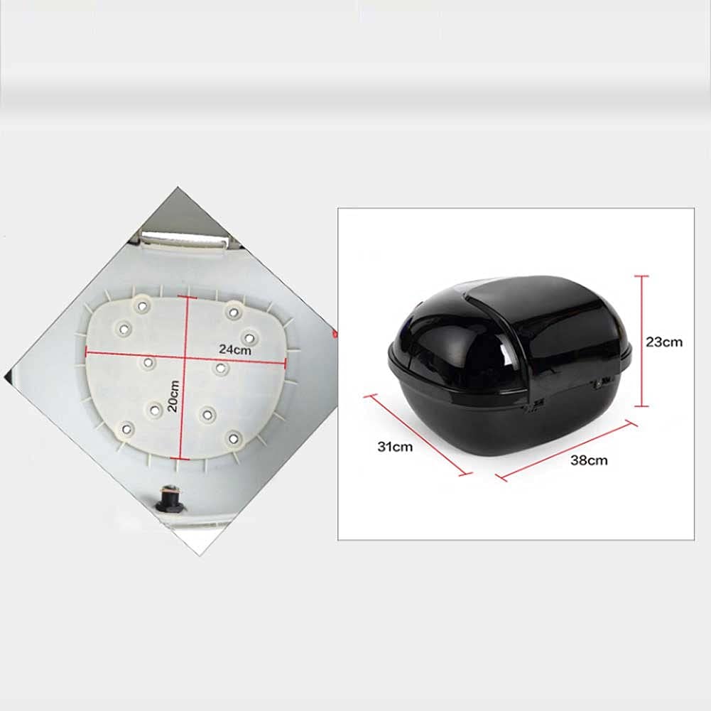 Baul Moto Universal Maleta Moto Caja Superior De Motocicleta 30L Almacenamiento De Bicicleta De Motocicleta Caja De Motocicletas Contratación Trasera De Almacenamiento Trasero (Color : C)