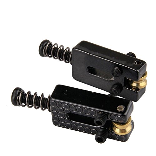 Surfing 6 Roller Bridge Tremolo Saddles Wrench for Strat Tele Electric Guitar Black