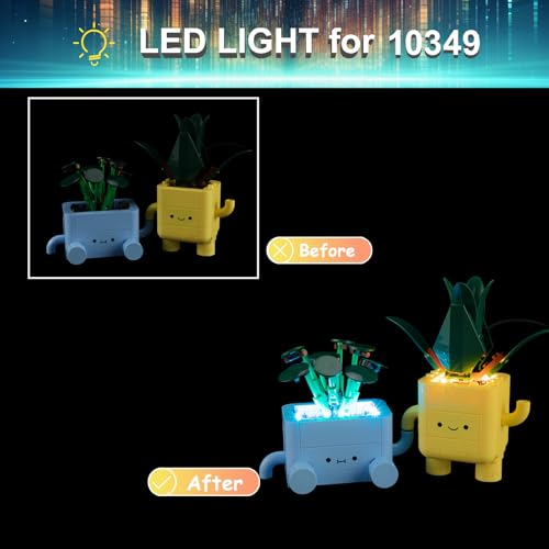 Image of LED Light Kit for Lego 10349 Happy Plants, Compatible with Lego 10349 Building Blocks Model(Not Include Blocks Set)