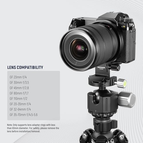 NEEWER Rotatable Collar Mount Plate for Fujifilm GFX100 II 100S 50S II, Fast Horizontal to Vertical Camera Tripod Lens Mount Ring Compatible with DJI RS 3/2 & Arca Quick Release System, CA059 - image 3
