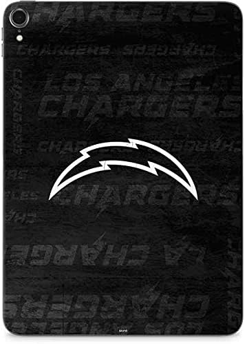 Skinit Decal Tablet skin compatible with iPad Pro 12.9in (2021) - Officially Licensed NFL Los Angeles Chargers Black & White Design