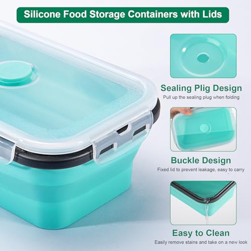 8-Pack-Collapsible-Food-Storage-Containers-With-Lids-Collapsible-Storage-Containers-Sets-Silicone-Collapsible-Bowls-For-Camping-RV-Accessories-Travel-Trailer-Must-Mixed-oz-8