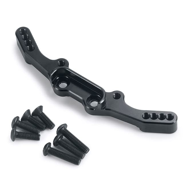 AXSPEED Metal Front & Rear Shock Mount Fixing Plate for 1/10 TRAXS 4-Tec 2.0 VXL AWD #83076-4 RC Crawler Car Upgrade Parts - (Color: Rear)