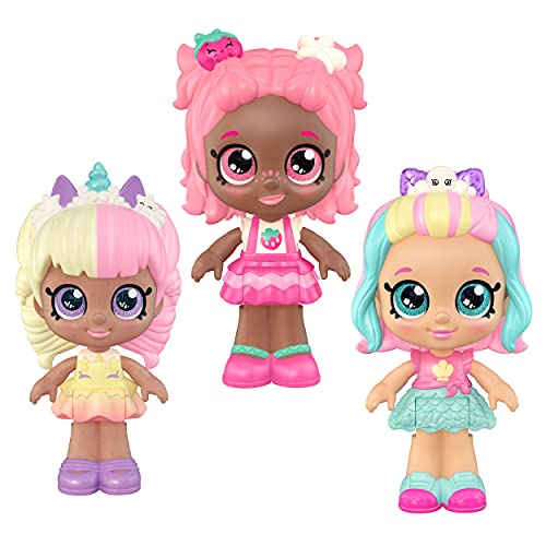 Kindi Kids 50204 Minis - Figuras coleccionables (3 Unidades), diseño de Cabeza Bobble