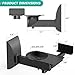 WALI Speaker Wall Mounts, Dual Side Clamping Bookshelf Mounting Bracket for Large Surrounding Sound Speakers, Hold up to 66 lbs. (SWM201XL), 1 Pair, Black