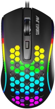 Ant Esports GM80 RGB Wired Optical Gaming Mouse -Black