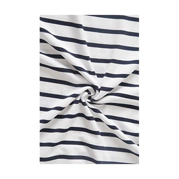 Smallshow-Womens-Maternity-Nursing-Tops-Short-Sleeve-Breastfeeding-Clothes Smallshow 3 Pcs Maternity Nursing T-Shirt Nursing Tops White Stripe-Black-Grey Medium