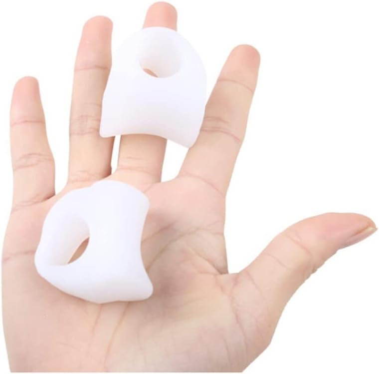 DEAVER Single Hole Toe Splitter, Toe Hallux Valgus Corrector,Silicone Size Toe Cover Separator Foot Bone Corrector,Bunion Corrector Toe Separators