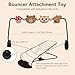 Joyxzacp Baby Bouncer Toy Bar– Compatible with Baby Bjorn Bouncer, Wooden Bouncer Toy Bar Attachment, Rotatable Bouncer ‎Accessories Sensory Toy Gifts for Babies All Age