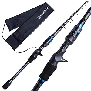 hengel Telescopische hengel Carbon Fiber Spinning/gieten Hengel Travel Karpervissen Rod Tackle Pesca-blue_2.1m Hengel (Color : Blue, Size : 2.1m)