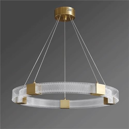 Lustre table manger 3 couleurs d'éclairage plafonnier salon chic s - 5