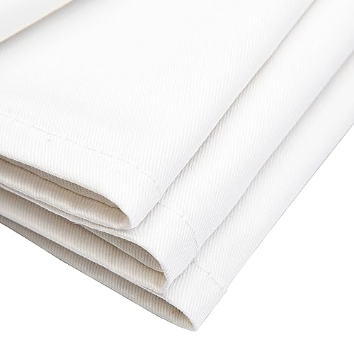 aztex Plain Cotton Tea Towels, 100% Cotton, Pack of 6, 170gsm, White - Cosy Home Interiors aztex Plain Cotton Tea Towels, 100% Cotton, Pack of 6, 170gsm, White - Image 3