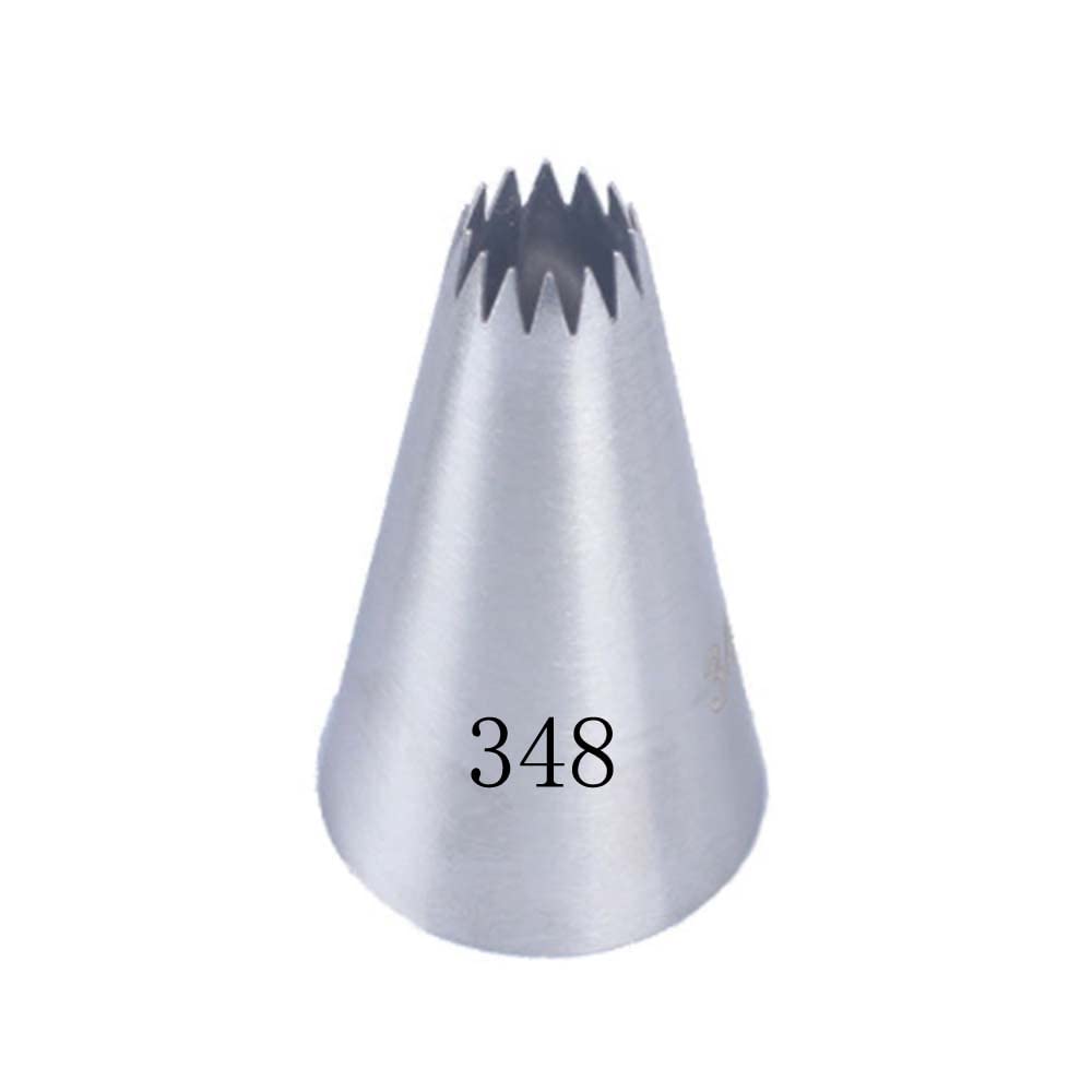 Reland Sun 1pc 304 Stainless Steel Piping Tip Cake Piping Rose Snow Top Cream Cake Topping Cookie Baking Tool (348)