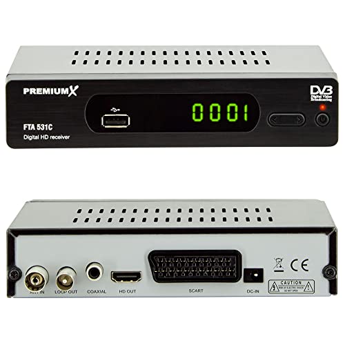 Premium X Kabelreceiver DVB-C FTA 531C Digital FullHD SCART HDMI USB Mediaplayer, TV-Receiver Kabel-Fernsehen – Bild 6