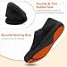 XIHALOOK Womens Walking Shoes Wide Toe Zero Drop Barefoot Shoes Fashion Sneakers Slip on Clogs Black, 7 Wide