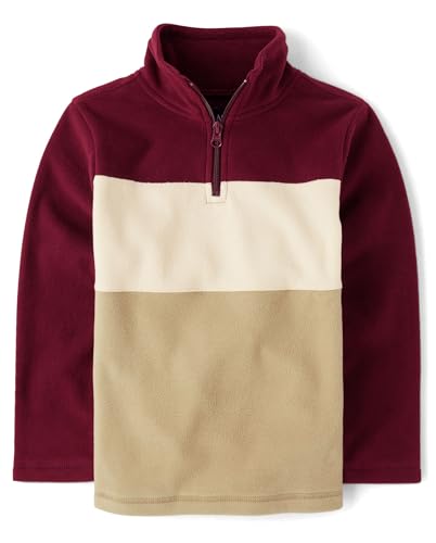 Image of The Children's Place Boys' Warm Fleece Quarter Zip Pullover
