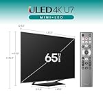 Hisense 65-Inch Class U7 Series Mini-LED ULED 4K UHD Google Smart TV (65U7N, 2024 Model) - QLED, Dolby Vision IQ, Dolby Atmos, Full Array Local Dimming, 144Hz Game Mode Pro, VRR, Alexa Compatibility - Image 2