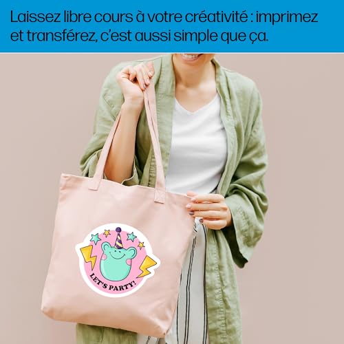HP Tissu léger A4 210 x 297 mm 10 étiquette papier transferts sur T shirt - vue 6