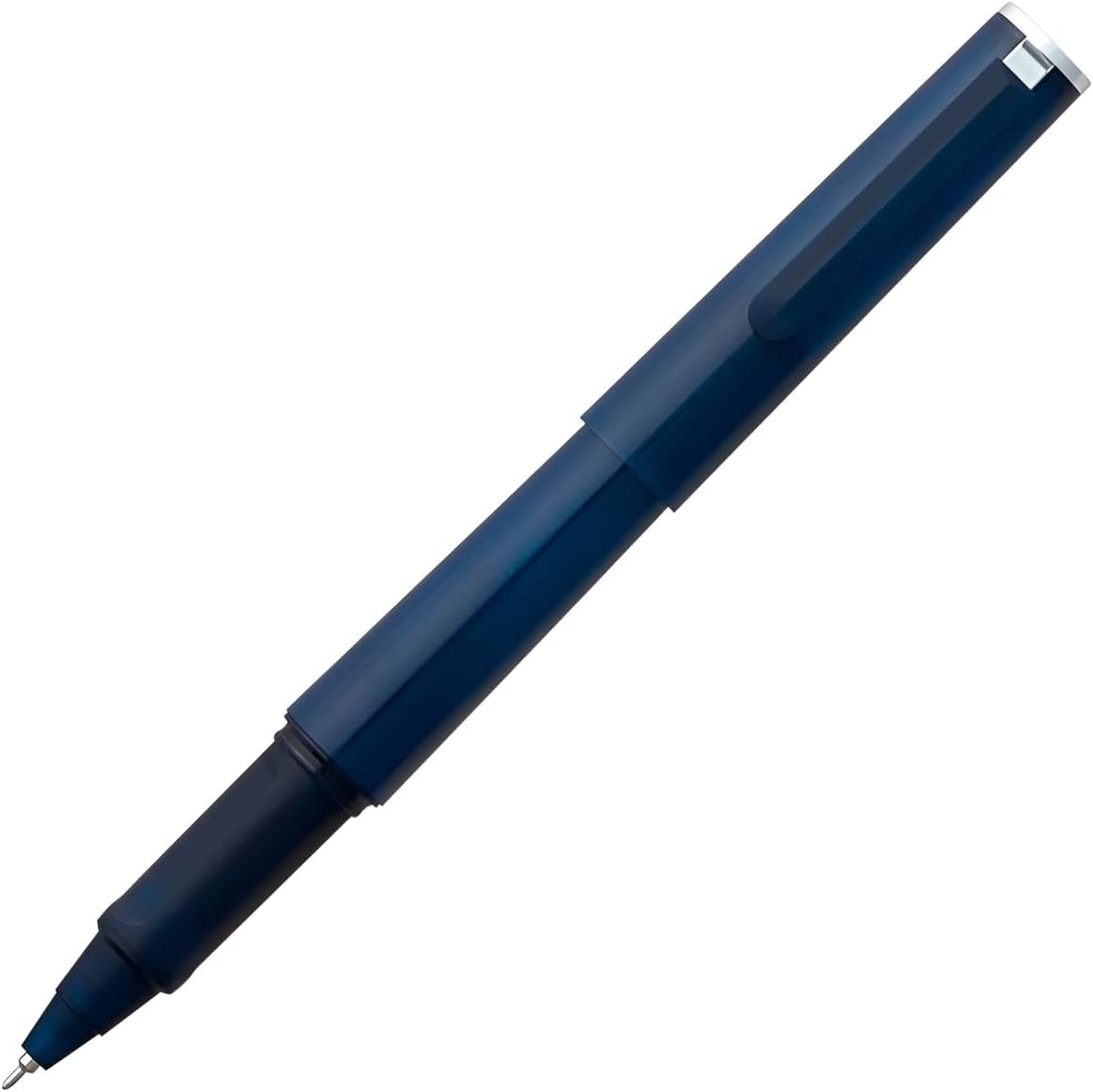 Sailor TUZU Gel Ink Ballpoint Pen, 0.5mm Fine Point (Black), Natural Fit Grip, Limited Edition Clear Navy, 82-0241-142