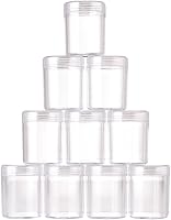 Vista 10 de Craftdady Juego de 100 tubos de almacenamiento vacíos de plástico transparente transparente pequeños con cuentas, botellas de prueba, cajas