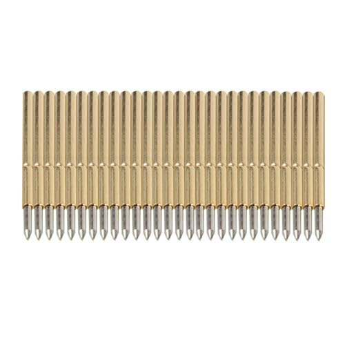 Pogo Pin Connector,Pogo Pins 100 STK. P75-B1 Federkontakt Durchmesser 1.02 mm Konischer Kopf Pogo Pin Prüfwerkzeuge