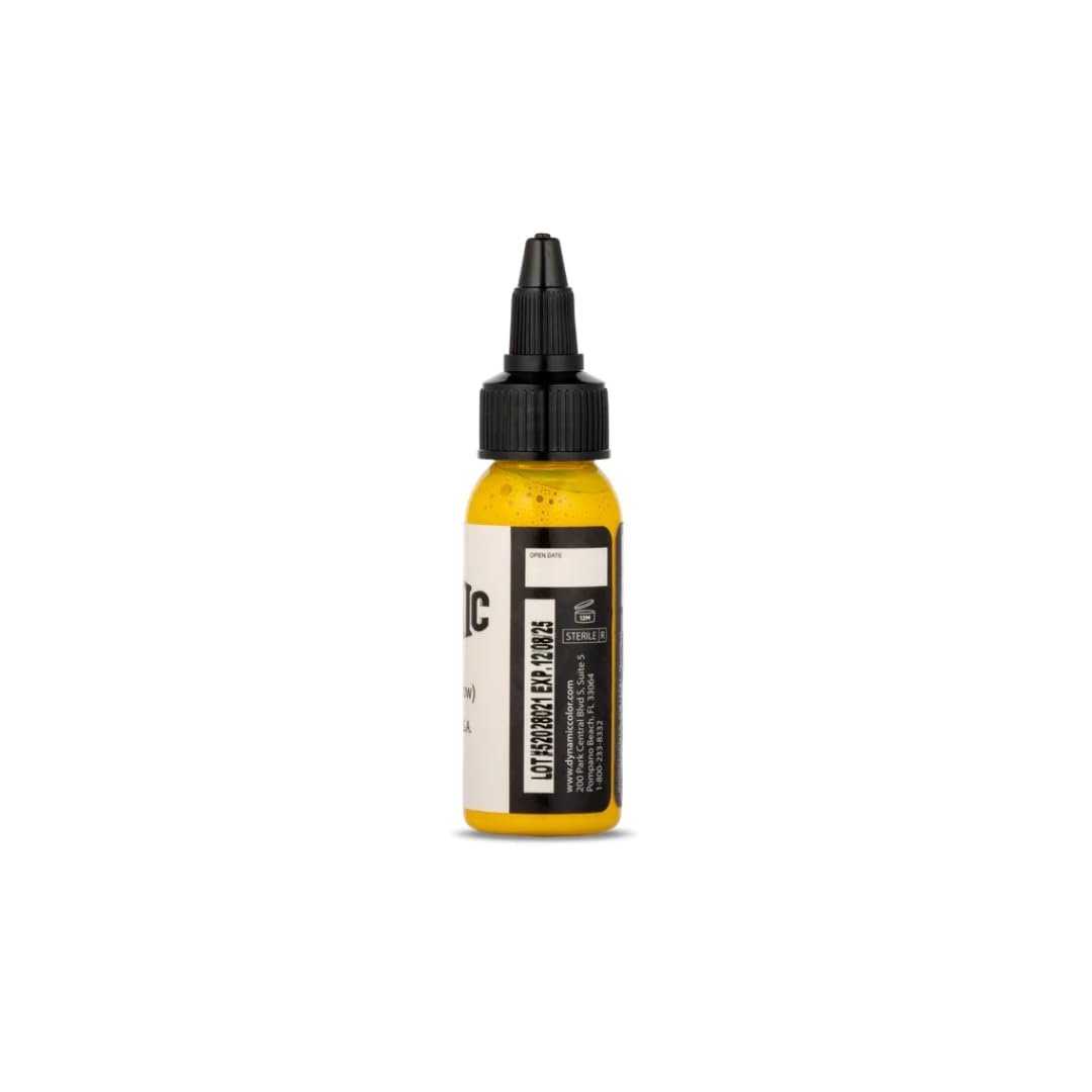 Dynamic Tattoo Ink Color Canary Yellow 1oz