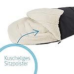 Maxi-Cosi kuschelig weicher 2-in-1 Fußsack, geeignet für alle Maxi-Cosi Kinderwagen, auch als Sitzpolster verwendbar, schwarz