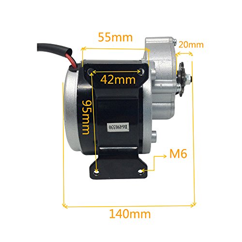 BEMONOC Electric Tricycle Motor MY1016Z3 36V 350W 300RPM DC Electric Bicycle Motor 9 Tooth Sprocket DIY
