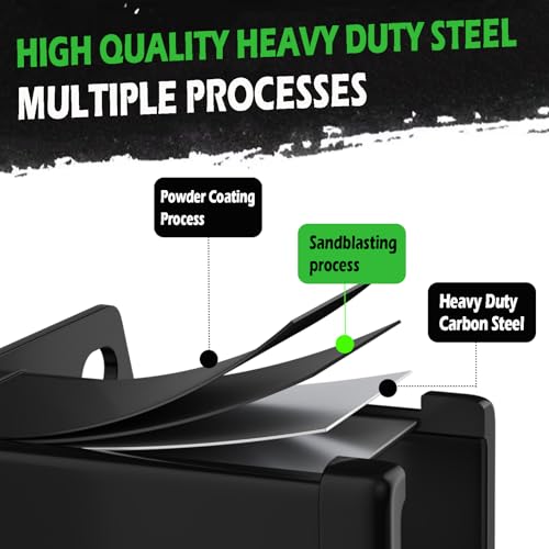 Image of Upgraded 2 Inch Hitch Receiver Compatible with Kawasaki Teryx KRX 1000 2020 2021 2022 2023 2024 2025 and Teryx KRX4 1000 2023 2024 2025