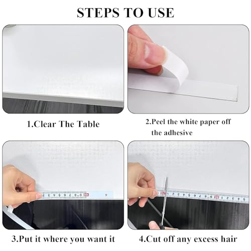 3PCS 1M Self Adhesive Tape Measure - Metric Scale Ruler for Left to Right, Right to Left, & Middle to Both Sides Measurement - Sticker Ruler for Mechanical Table Saw & DIY Projects