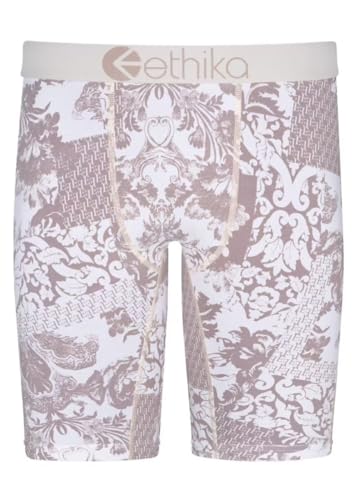 Ethika Mens Staple Boxer Brief | E - Floral (CRM, ...