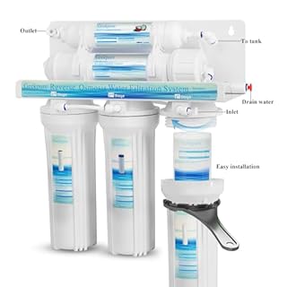 Geekpure 5 Stage Reverse Osmosis Drinking RO Water Filter System 75GPD