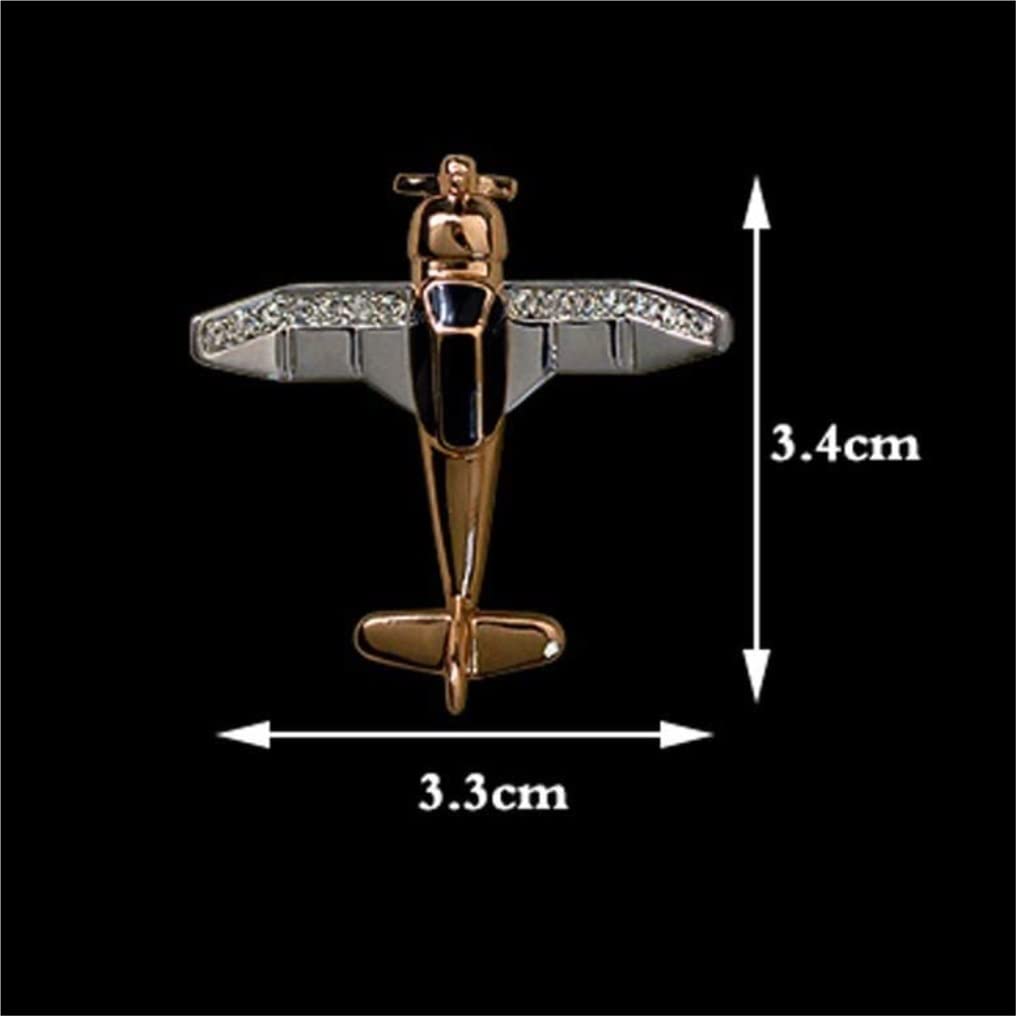 KYUSAR Spille Regalo Simpatico Spilla for Aeroplano Spille in Metallo Color Oro Smaltate Spille Gioielli Modello di Aeroplano da Caccia Spille Spilla