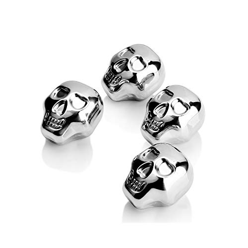 Piedras para enfriar de acero inoxidable calaveras set 4 miniatura 2