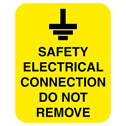 Pack of 20 Safety Electrical Connection do not Remove Labels. 40mm x 50mm Self Adhesive Stickers
