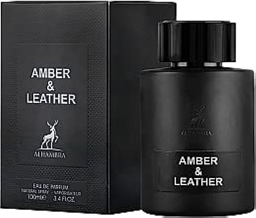 Maison Alhambra,Ámbar y Cuero 100ml Eau de Arabian Parfum Picante y Floral Fragante para Hombres