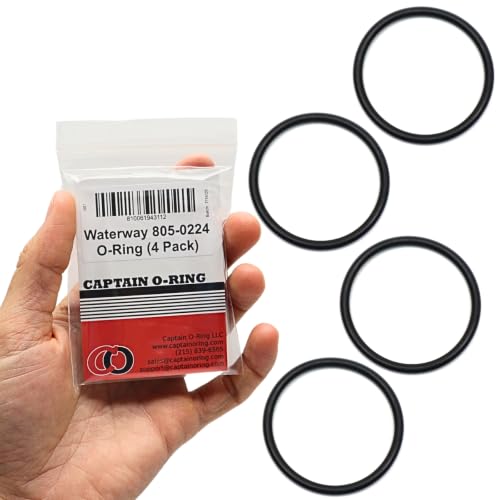 Captain O-Ring – Replacement 805-0224 Union 1.5” Tailpiece O-Rings for Select Waterway Clearwater II, UltraClean Pro, Carefree Filters (4 Pack)