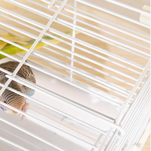 Sittichkäfig- Tragbares Vogelgehege, Reisegriffkäfig | Robustes Kleintier- Gehäuse, Nymphensittiche, Wellensittiche, Zubehör, für den Innen- und Außenbereich-6
