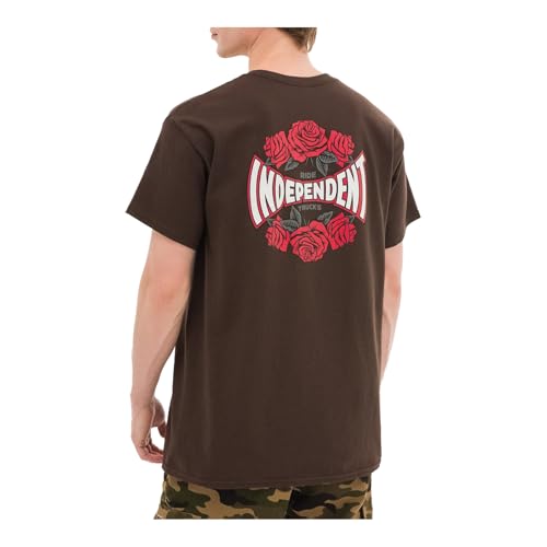 INDEPENDENT Truck Company Rose Span S/S Heavyweight T-Shirt Dk Chocolate XL Mens