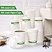 ECOLipak 100 Count 12 oz Compostable Paper Coffee Cups, Biodegradable Disposable Coffee Cups with CPLA Lid, Eco-friendly Hot Drinking Cups for Party, Picnic, Travel, and Events 3