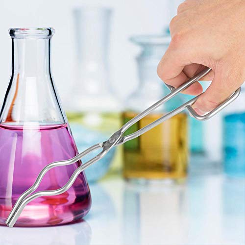 9.8'' Crucible Tongs Stainless Steel Professional Crucible Forceps Clamp Beaker Holder Pliers #TOP4