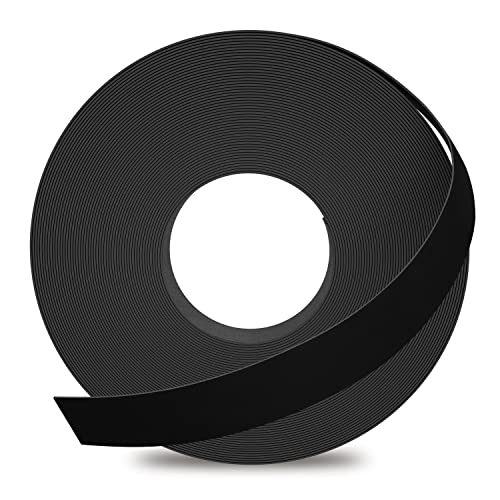Image of GSCIT Club Black Edge Banding, 7 /8 Inch x 500ft Melamine With Hot Melt Adhesive Pre-glued for Cabinet, Flexible Black Veneer Edging for Plywood Furniture Table