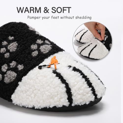 Image of ATHMILE House Slippers for Women Men Indoor Barefoot House Shoes Soft Socks | Furry Slip on Cozy Comfy Flexible Machine Washable Home Bedroom Travel Hospital Yoga Gifts for Mom Grandma