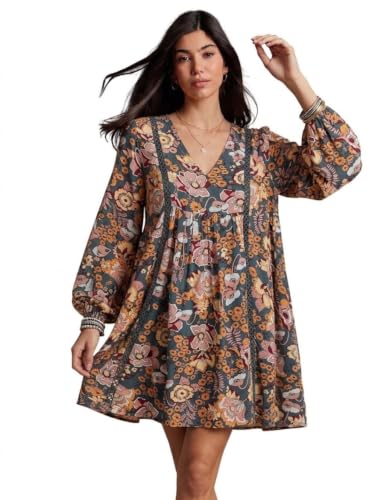 Image of SMOWKLY Floral Printed || Rayon Blend || One Piece || Party Dress || Printed Dress for Women