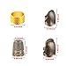 4 Pieces Sewing Thimble, Metal Copper Sewing Thimble Finger Protector Adjustable Finger Shield Ring Fingertip Thimble Sewing Quilting Craft Accessories DIY Sewing Tools