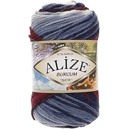 Alize burcum Batik 2978 yarn for crochet and knitting