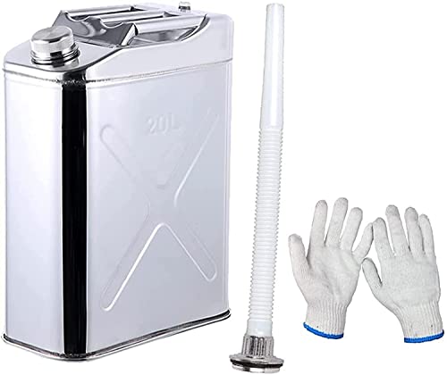 Bidon de carburant 20 L à 3 poignées et réservoir d'essence robuste en métal