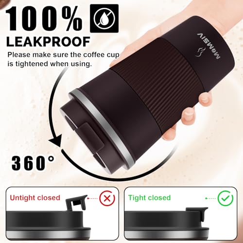 Image of MOMSIV 17oz Travel Mug, Insulated Coffee Cup with Leakproof Lid, Vacuum Stainless Steel Double Walled Reusable Tumbler for Hot and Cold Water Coffee and Tea In Travel and Car