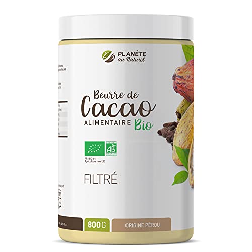  Beurre de Cacao Bio AB 800 g - Qualité aliment...