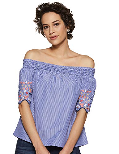 Image of VERO MODA Women's Striped Regular Fit Shirt